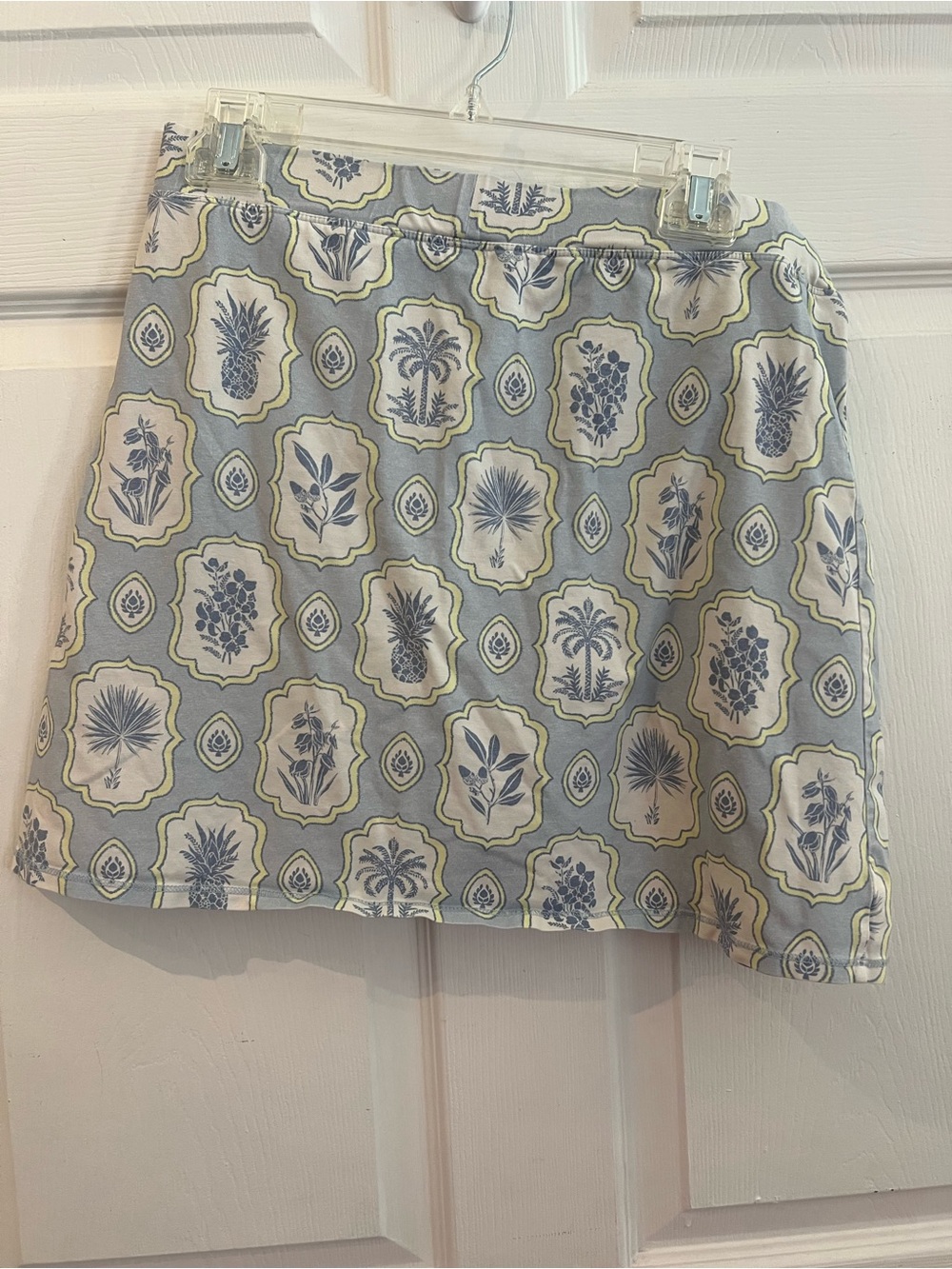Spartina blue and White Printed Mini Skirt/skort